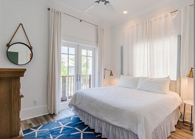 Sea La Vie Rosemary is a 4-bedroom home located in Rosemary Beach that can comfortably sleep up to 12 guests. This home offers beach access and walking/biking distance to shops and restaurants. The star of this home is the beautiful private pool, perfect for family gatherings.